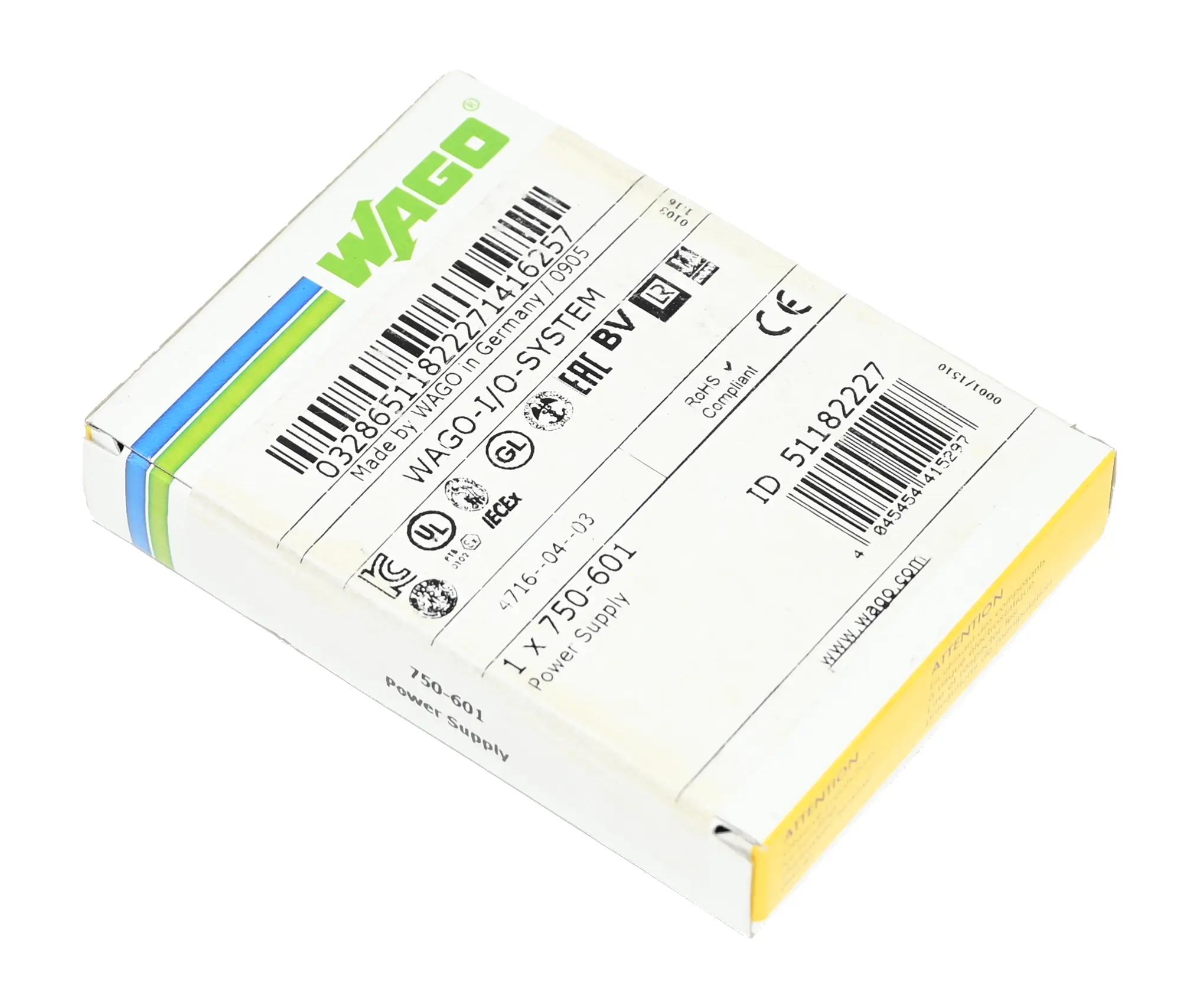 Produktfoto 1 von Wago 750-601 Power Supply New sealed