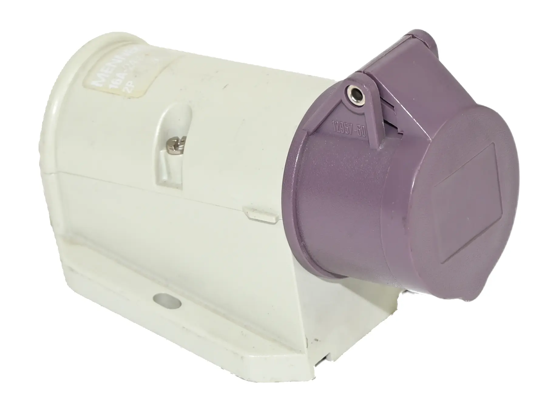 Produktfoto 1 von Mennekes 1825 Wall Mounted CEE Socket 16A 2P 20-25V IP44