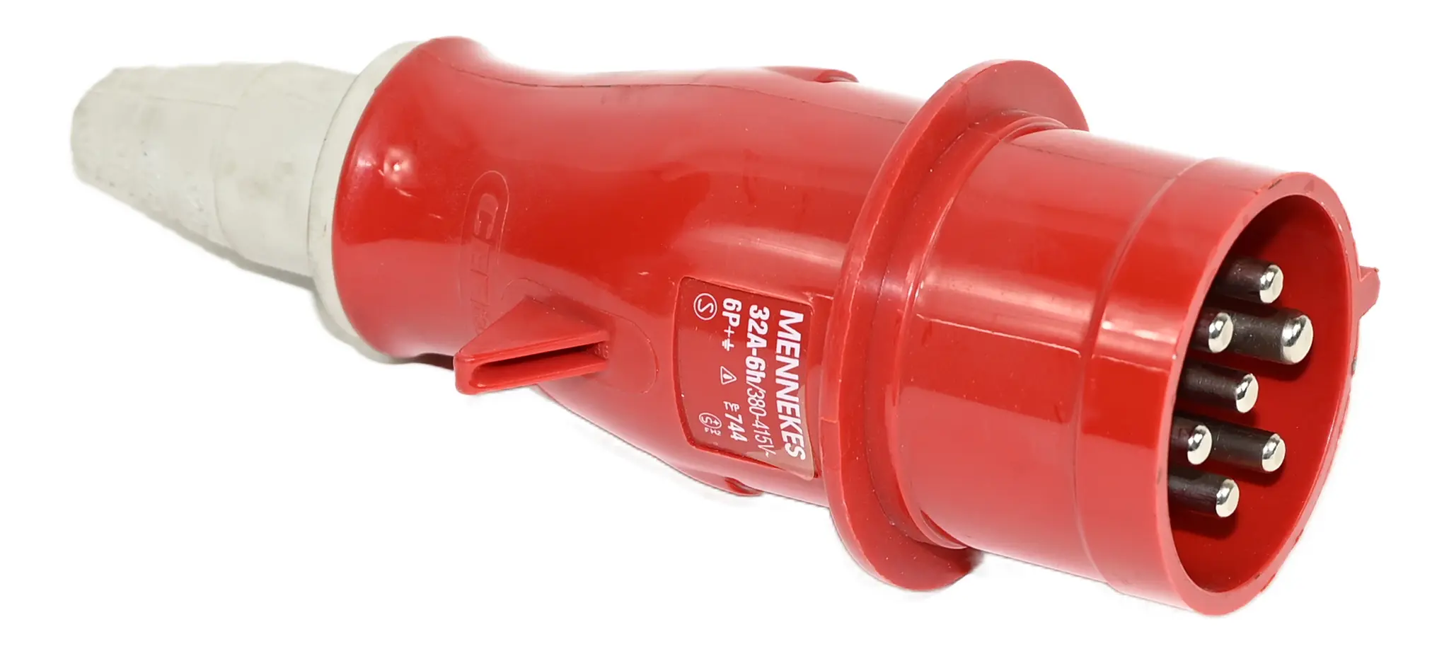 Produktfoto 1 von Mennekes 744 AM-TOP CEE Plug 32A 400V 7-Pole 6P+E IP44