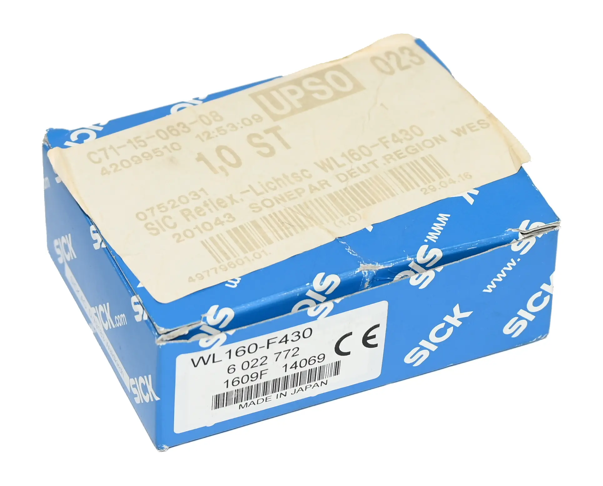 Produktfoto 1 von Sick WL160-F430 6022772 Photoelectric Sensor New open box