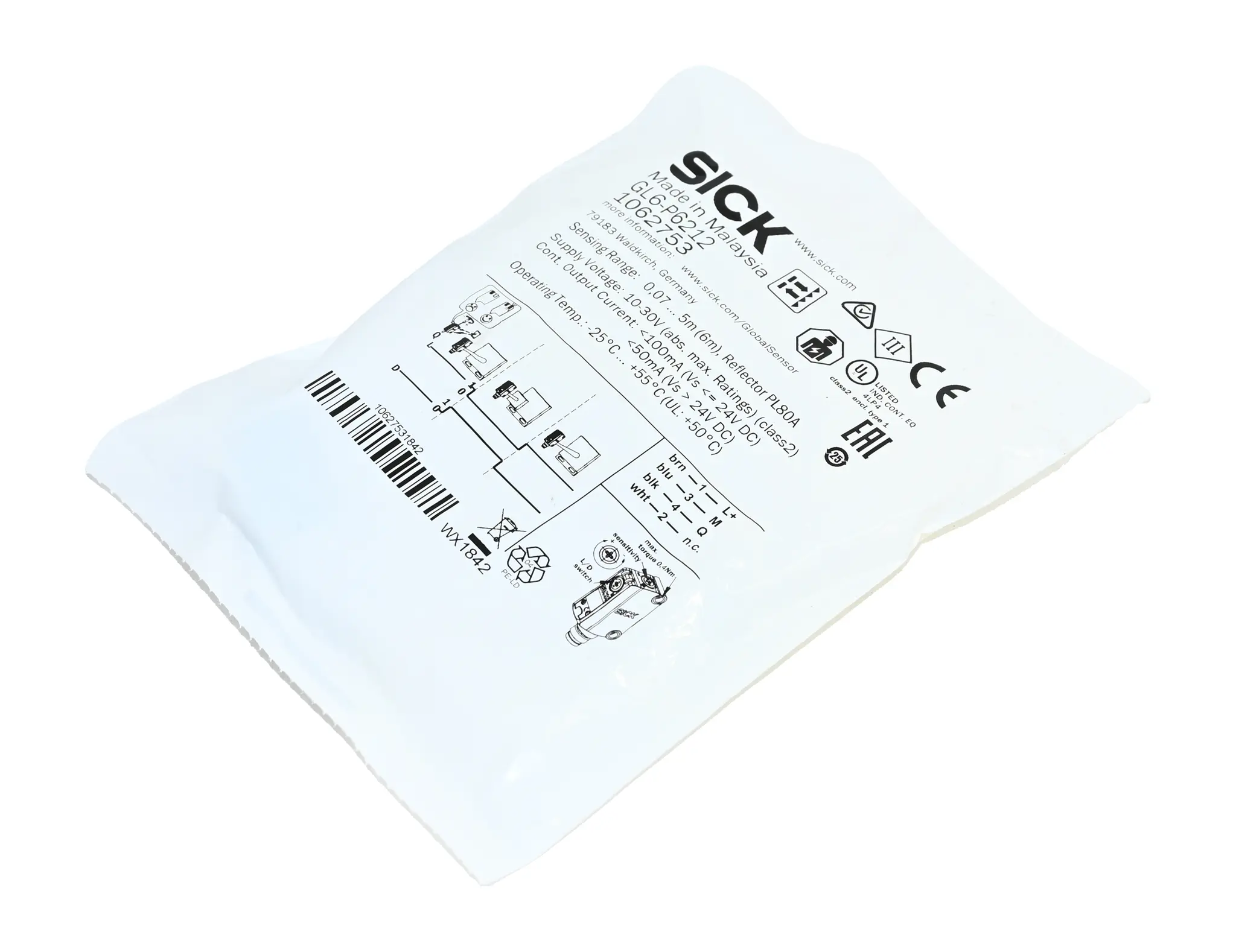 Produktfoto 1 von Sick GL6-P6212 1062753 New sealed