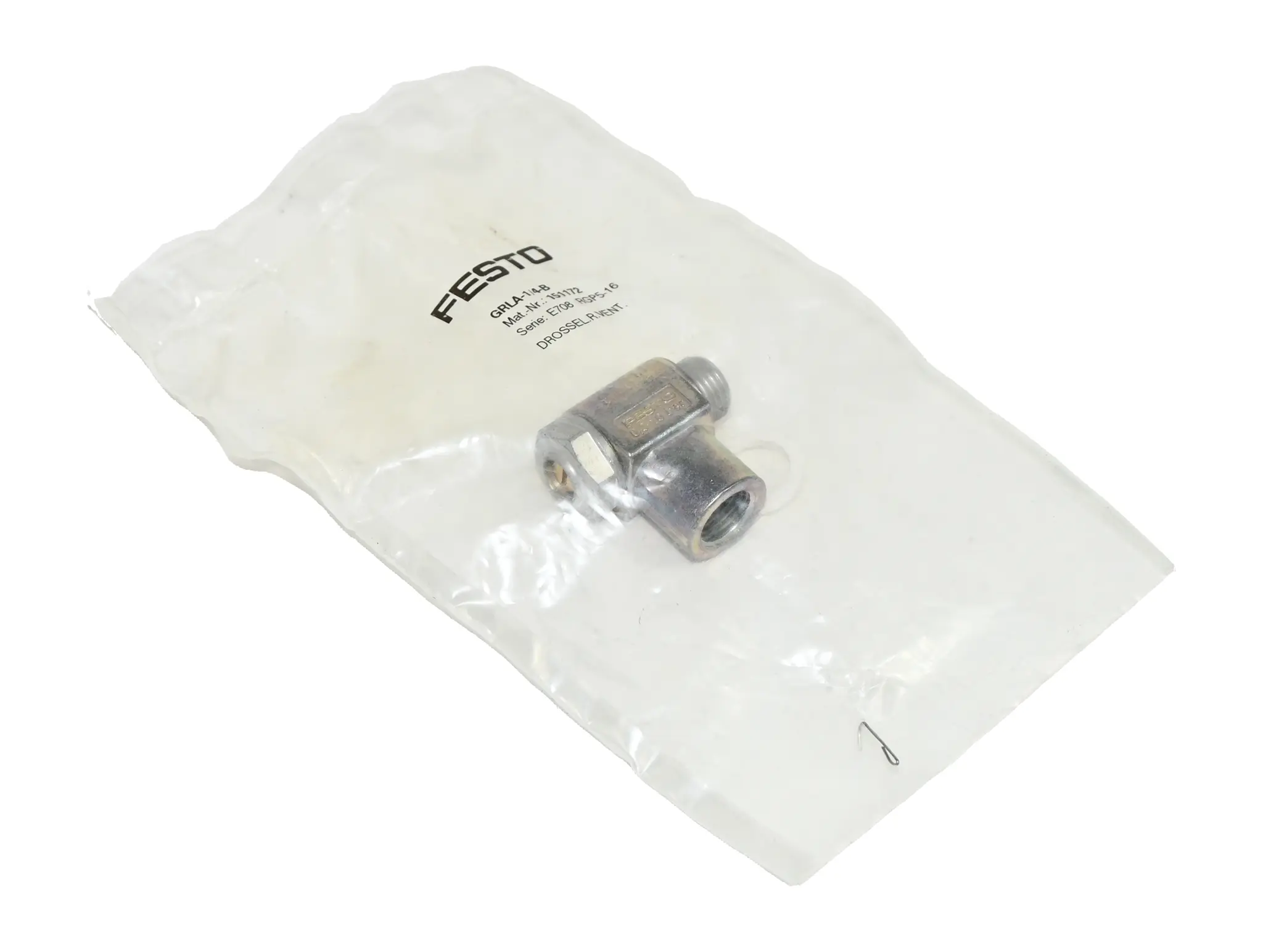 Produktfoto 1 von Festo GRLA-1/4-B 151172 One-way Flow Control Valve New sealed