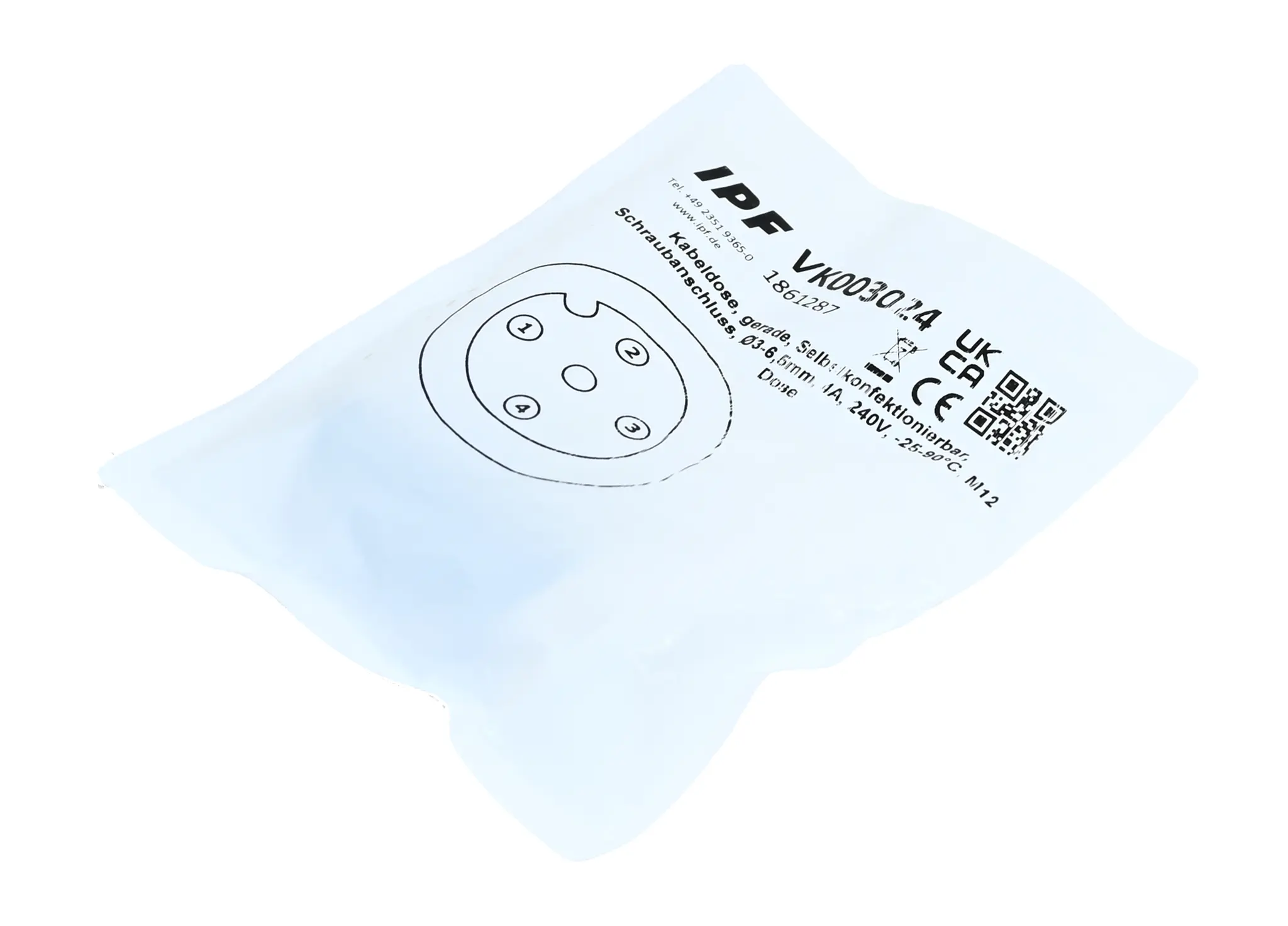 Produktfoto 1 von IPF VK003024 1861287 Cable Socket New sealed