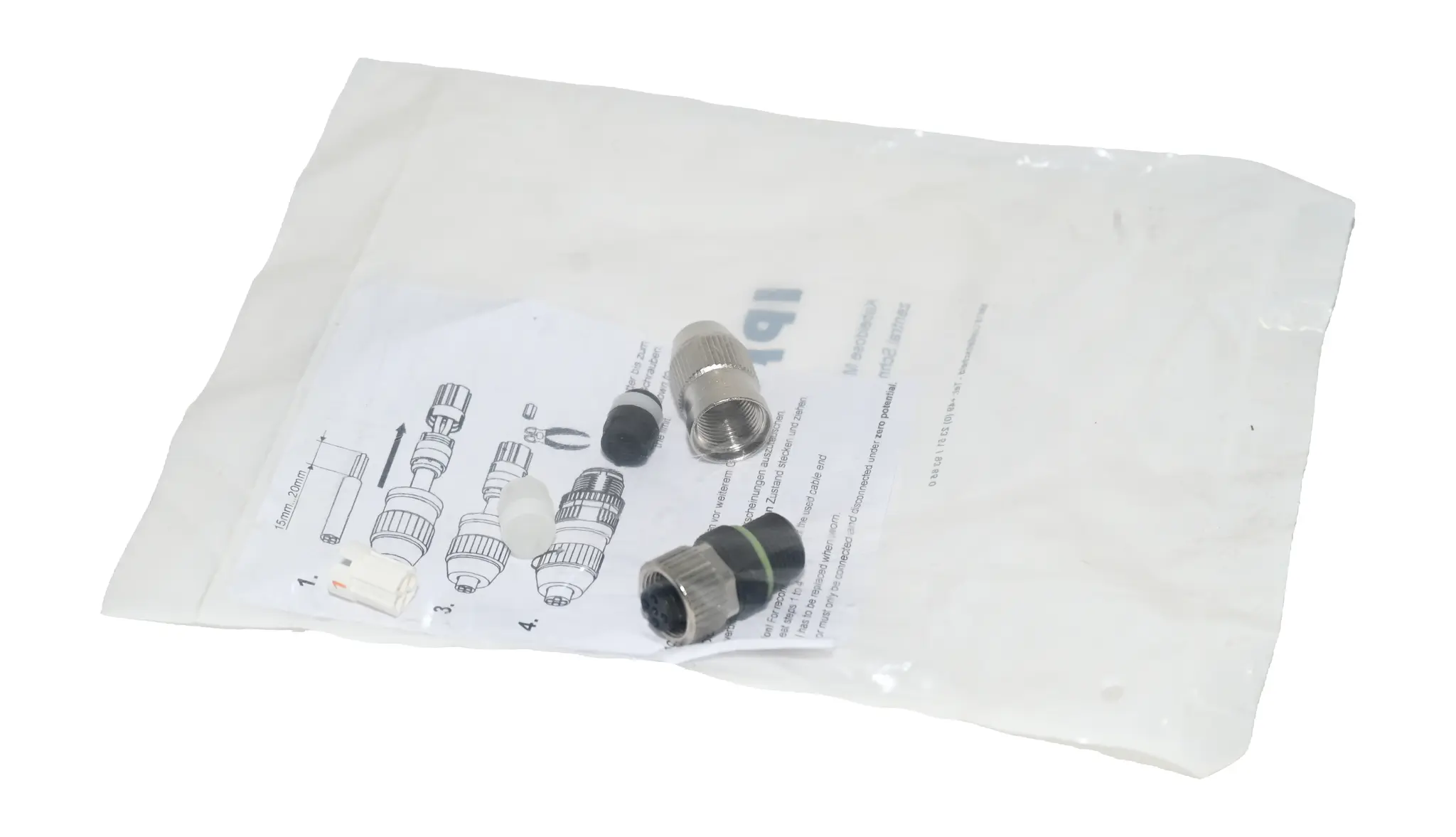 Produktfoto 1 von IPF VK003S24 M12 4-pin cable connector New sealed