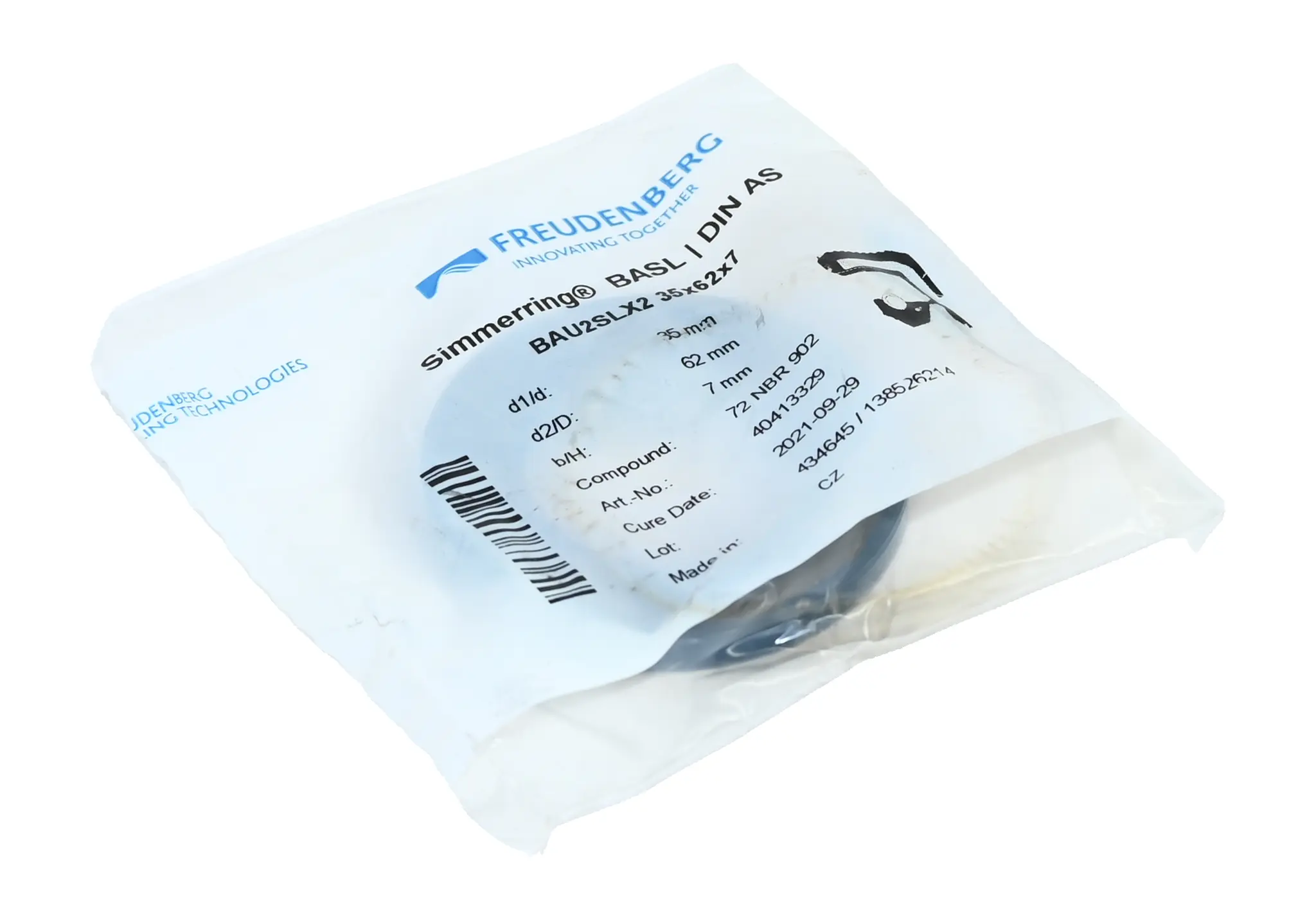 Produktfoto 1 von Freudenberg BAU2SLX2 35x62x7 40413329 35x62x7 NBR Radial Shaft Oil Seal New sealed