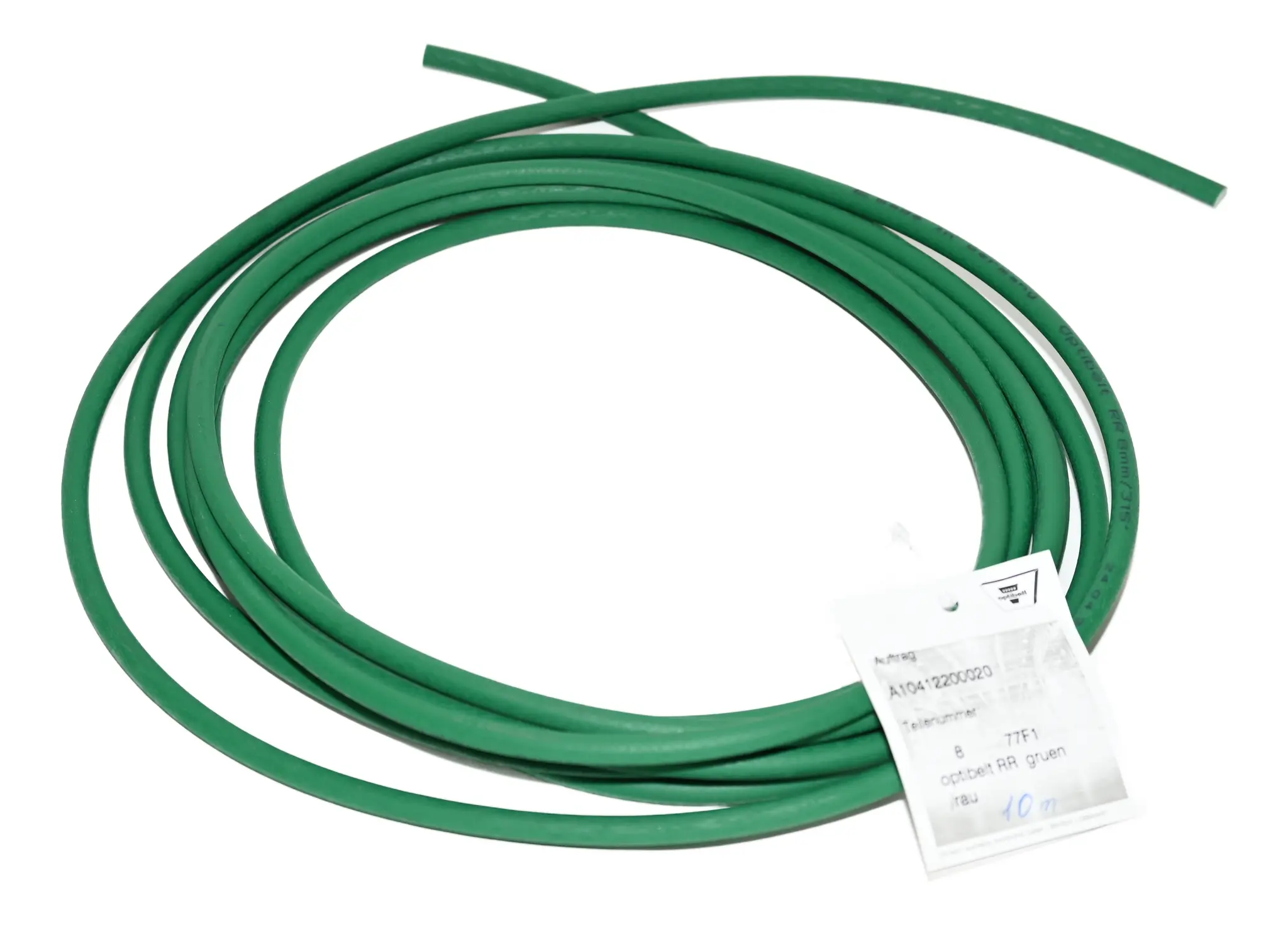 Produktfoto 1 von Optibelt 8 77F1 RR Green Rough 88 Shore A Round Belt 8mm 10m New without box