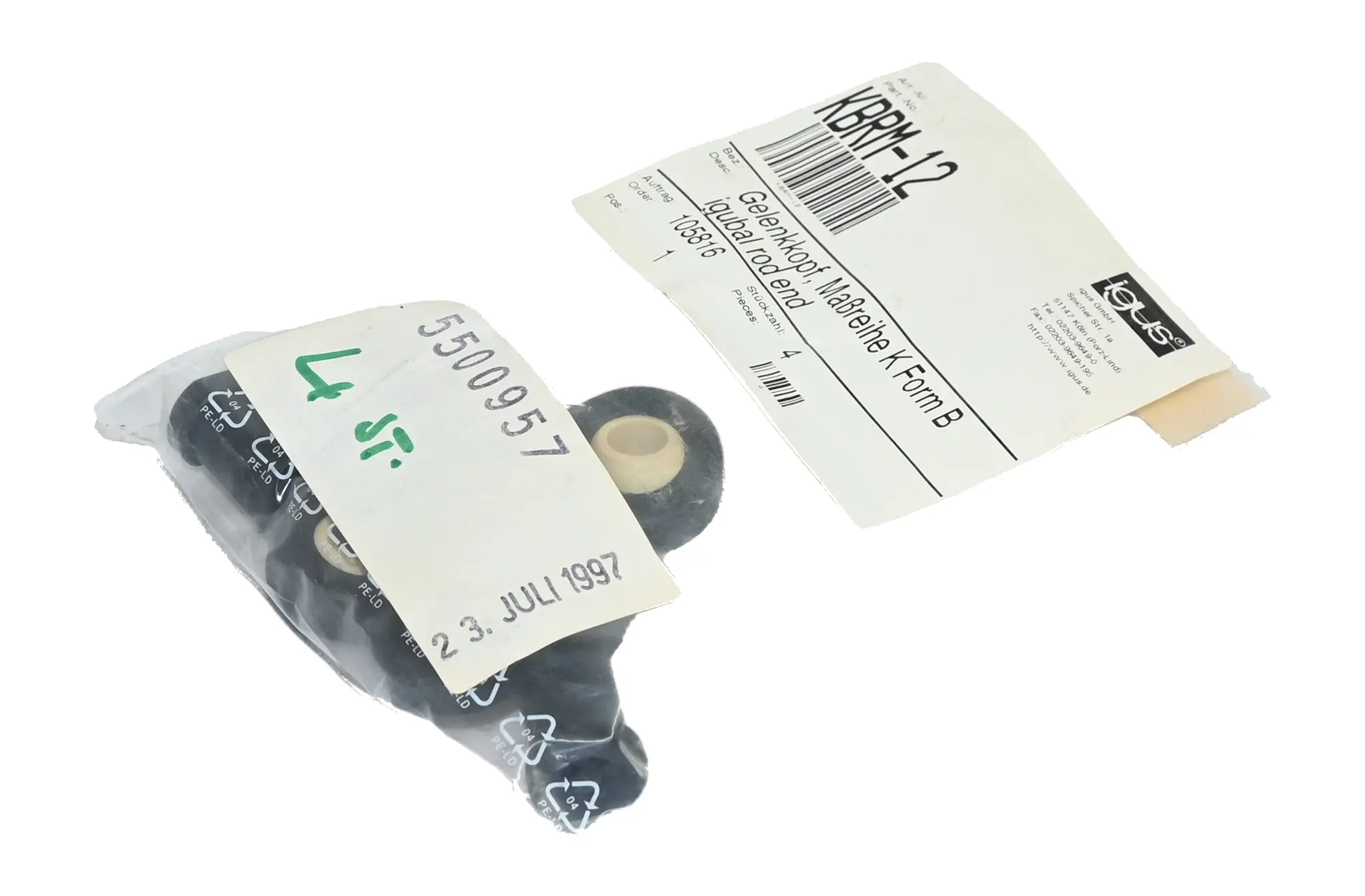 Produktfoto 1 von Igus 4x KBRM-12 igubal Rod End M12 Female 12mm Bore New open box