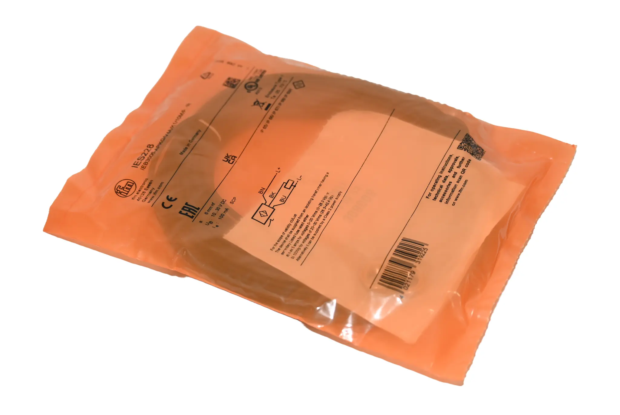 Produktfoto 1 von ifm IES228 IEB3006-APKG/V4A/K1/10M/PUR Inductive Sensor M8 6mm New sealed
