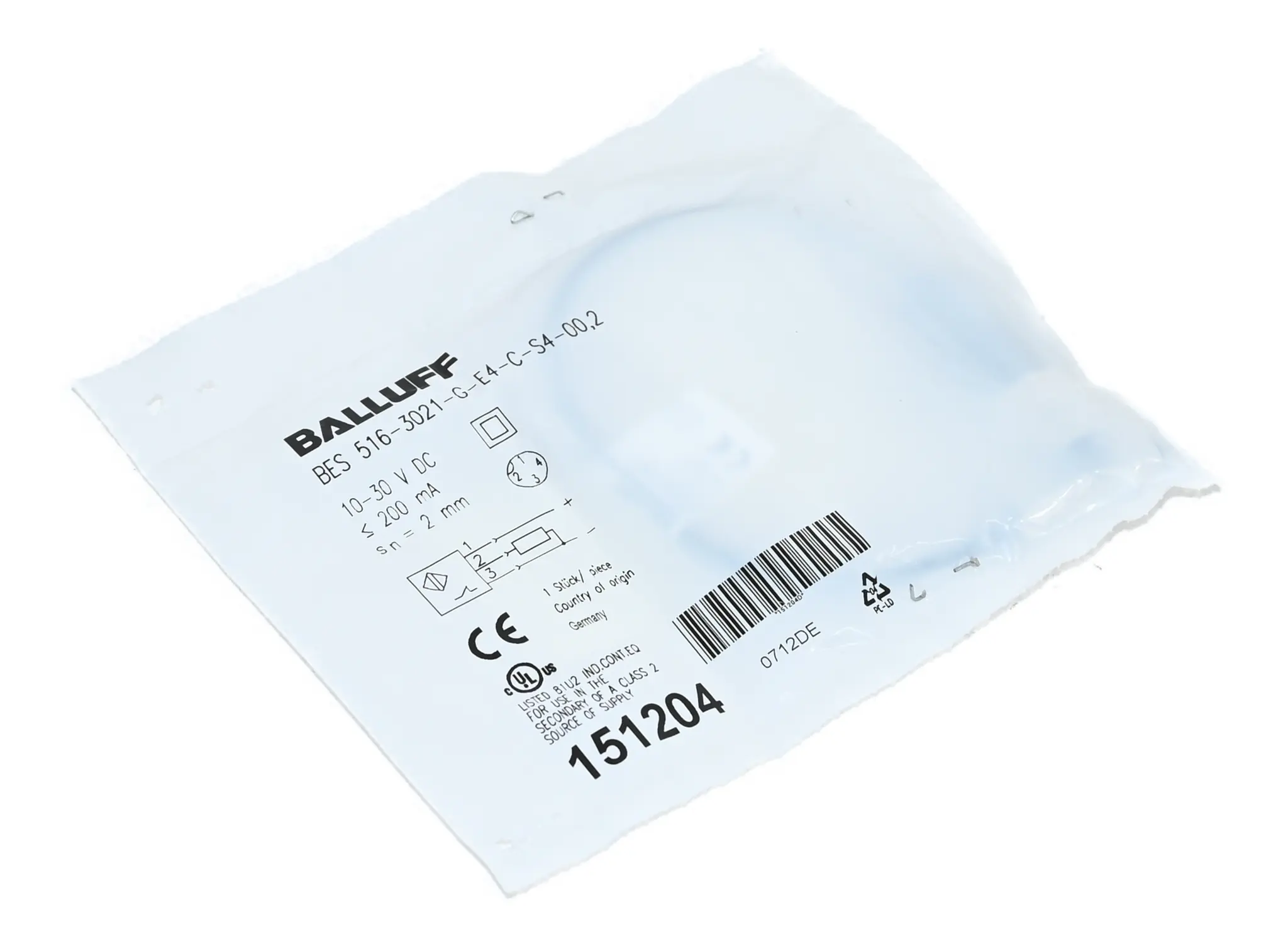 Produktfoto 1 von Balluff BES 516-3021-G-E4-C-S4-00 BES 516-3021-G-E4-C-S4-00,2 New sealed