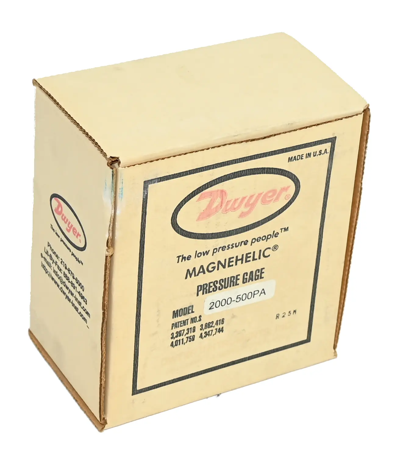 Produktfoto 1 von Dwyer 2000-500PA Magnehelic Differential Pressure Gauge 0-500 Pa New open box