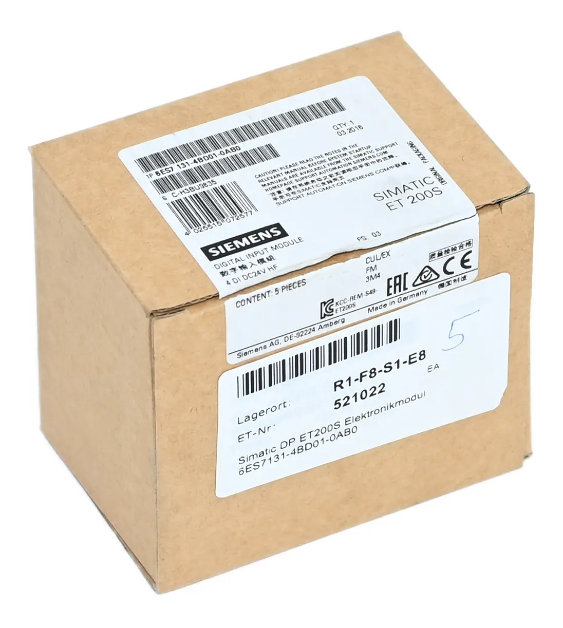 Produktfoto 1 von Siemens 6ES7131-4BD01-0AB0 6ES7 131-4BD01-0AB0 New open box