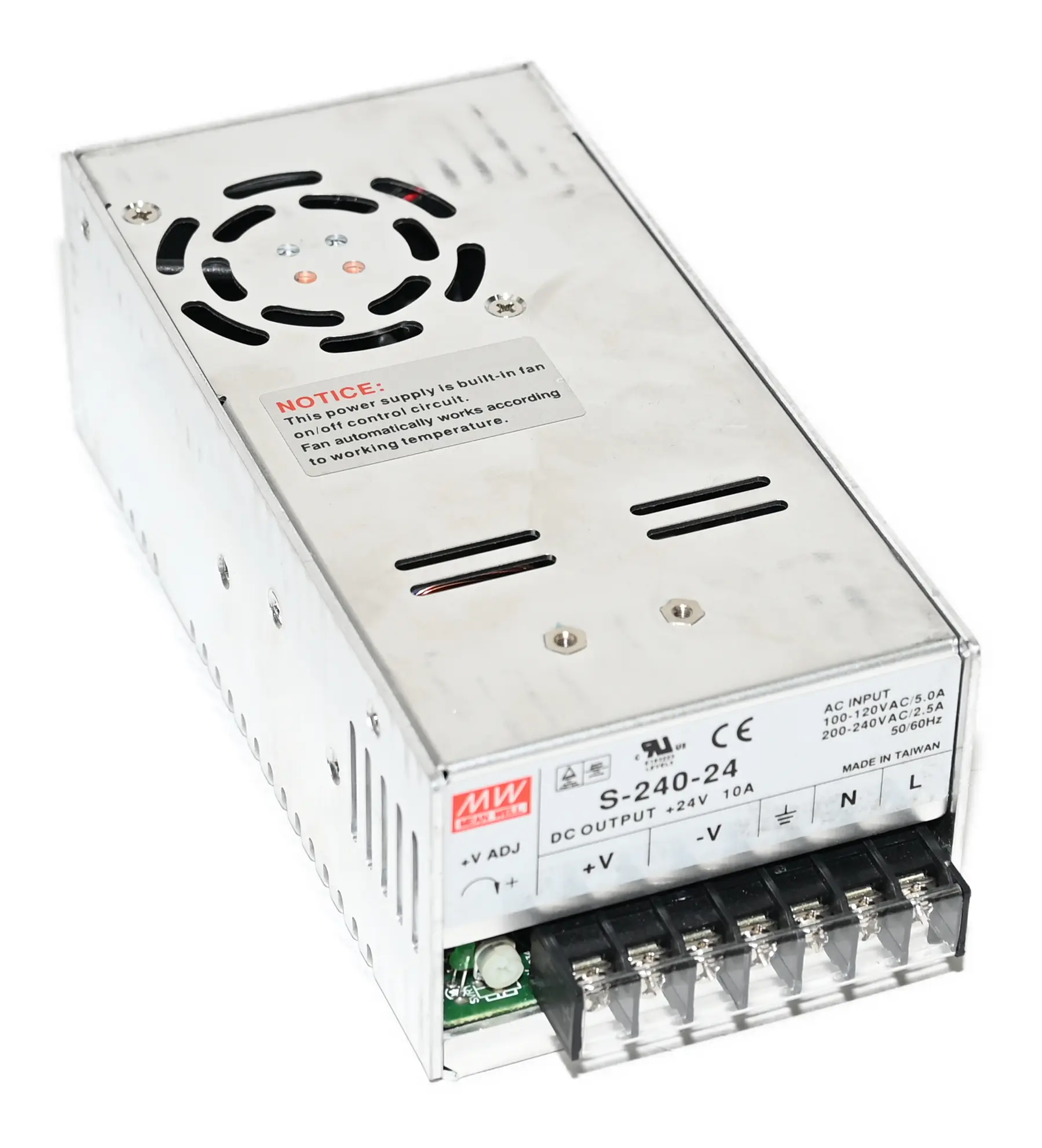 Produktfoto 1 von Mean Well S-240-24 Power Supply Input