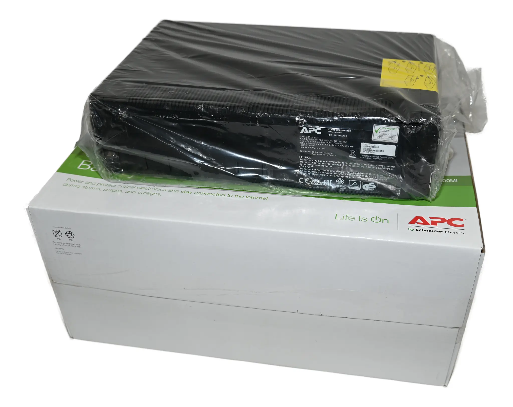 Produktfoto 1 von APC BR1600MI Battery Back-UPS New open box
