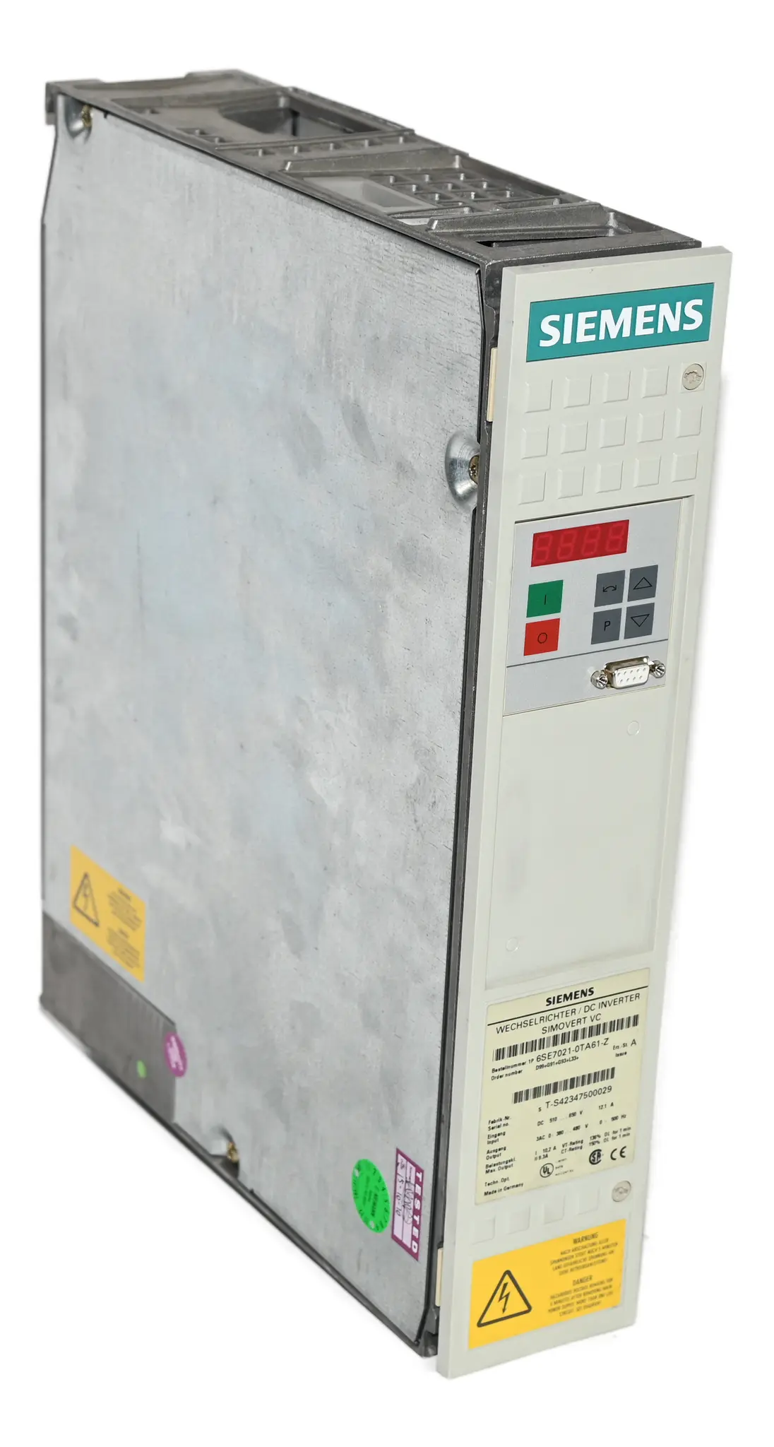 Produktfoto 1 von Siemens 6SE7021-0TA61-Z Simovert VC D99 G91 G93 L33