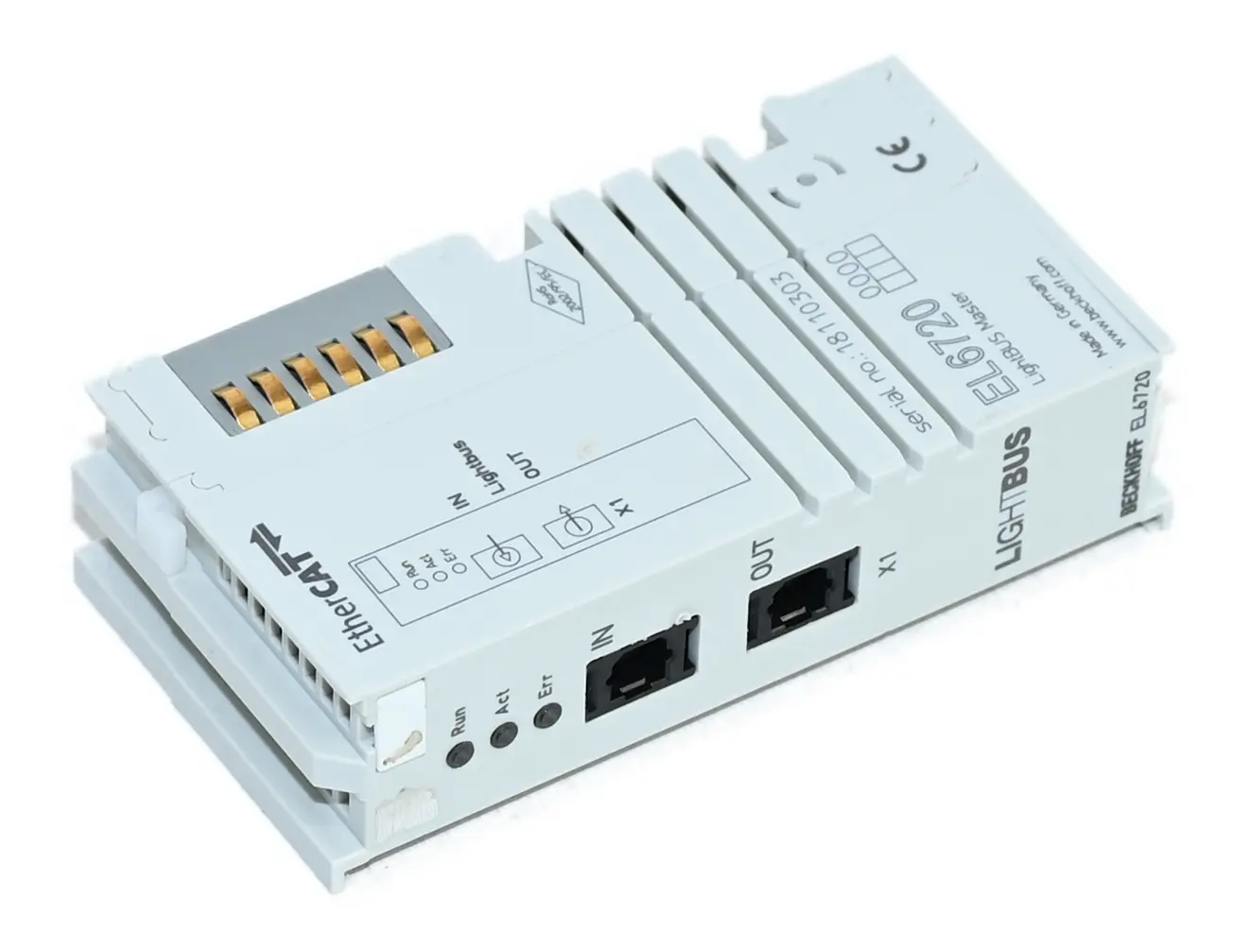 Produktfoto 1 von Beckhoff EL6720 EtherCAT-Klemme, 1-Kanal-Kommunikations-Interface