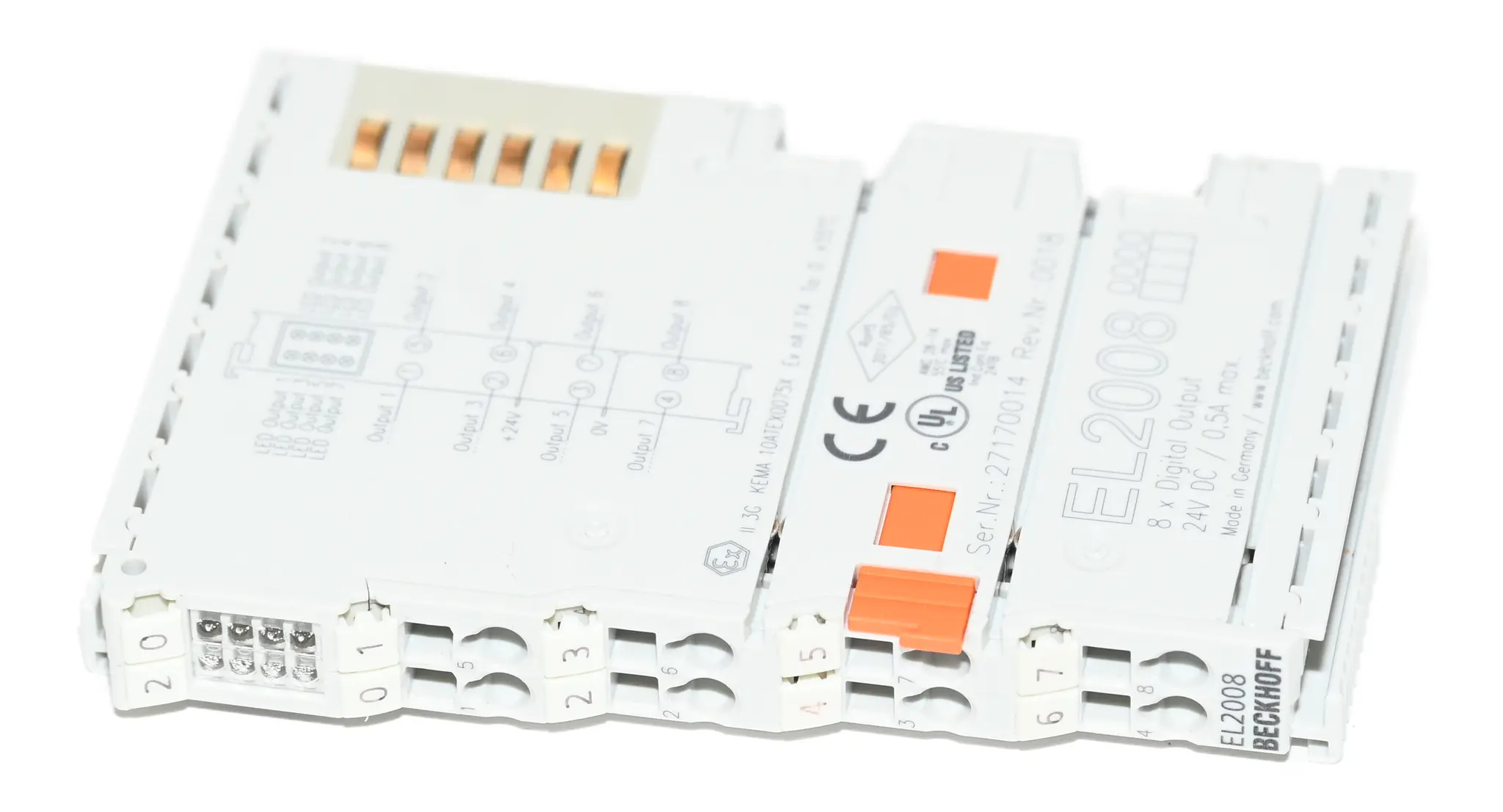 Produktfoto 1 von Beckhoff EL2008 EtherCat 8-Channel Digital Output Terminal New without box
