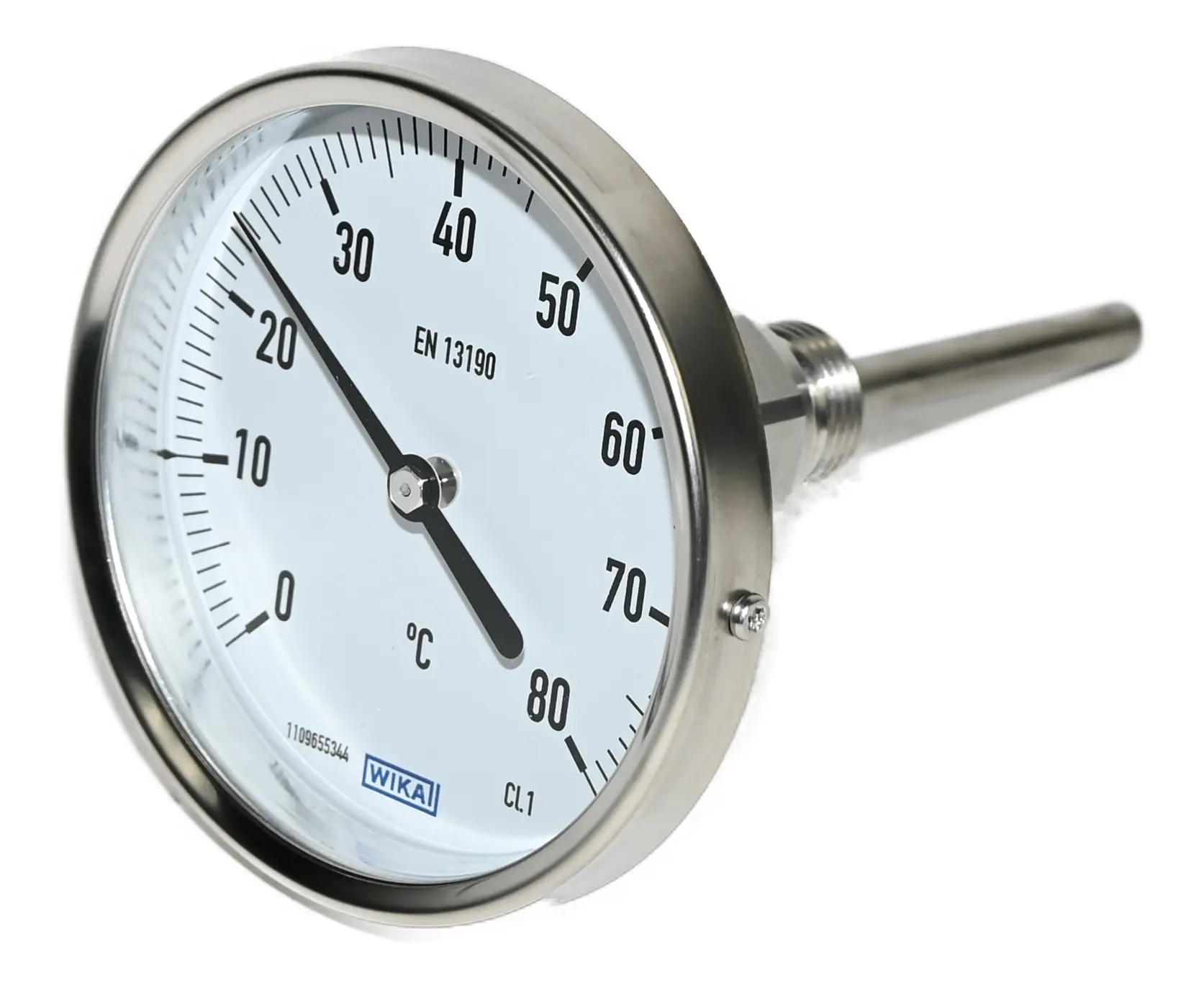 Produktfoto 1 von Wika 1100655344 Model 55 Bimetal Thermometer 0-80°C New without box