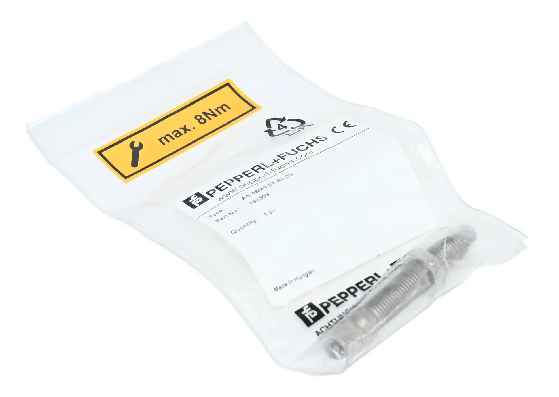 Produktfoto 1 von Pepperl+Fuchs AS 08/40 07-ALD3 189303 New open box