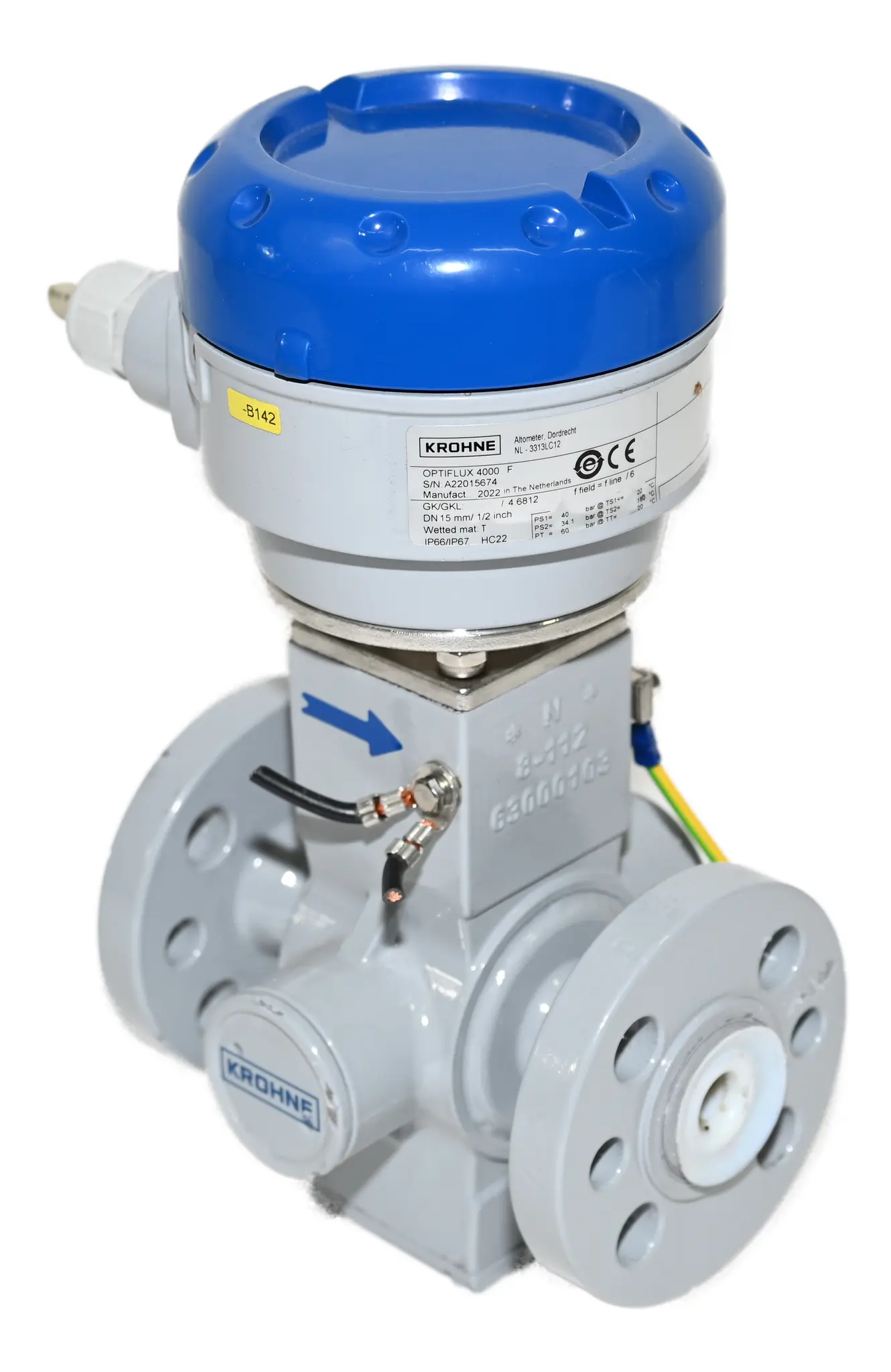 Produktfoto 1 von KROHNE OPTIFLUX 4000 F Electromagnetic Flow Sensor