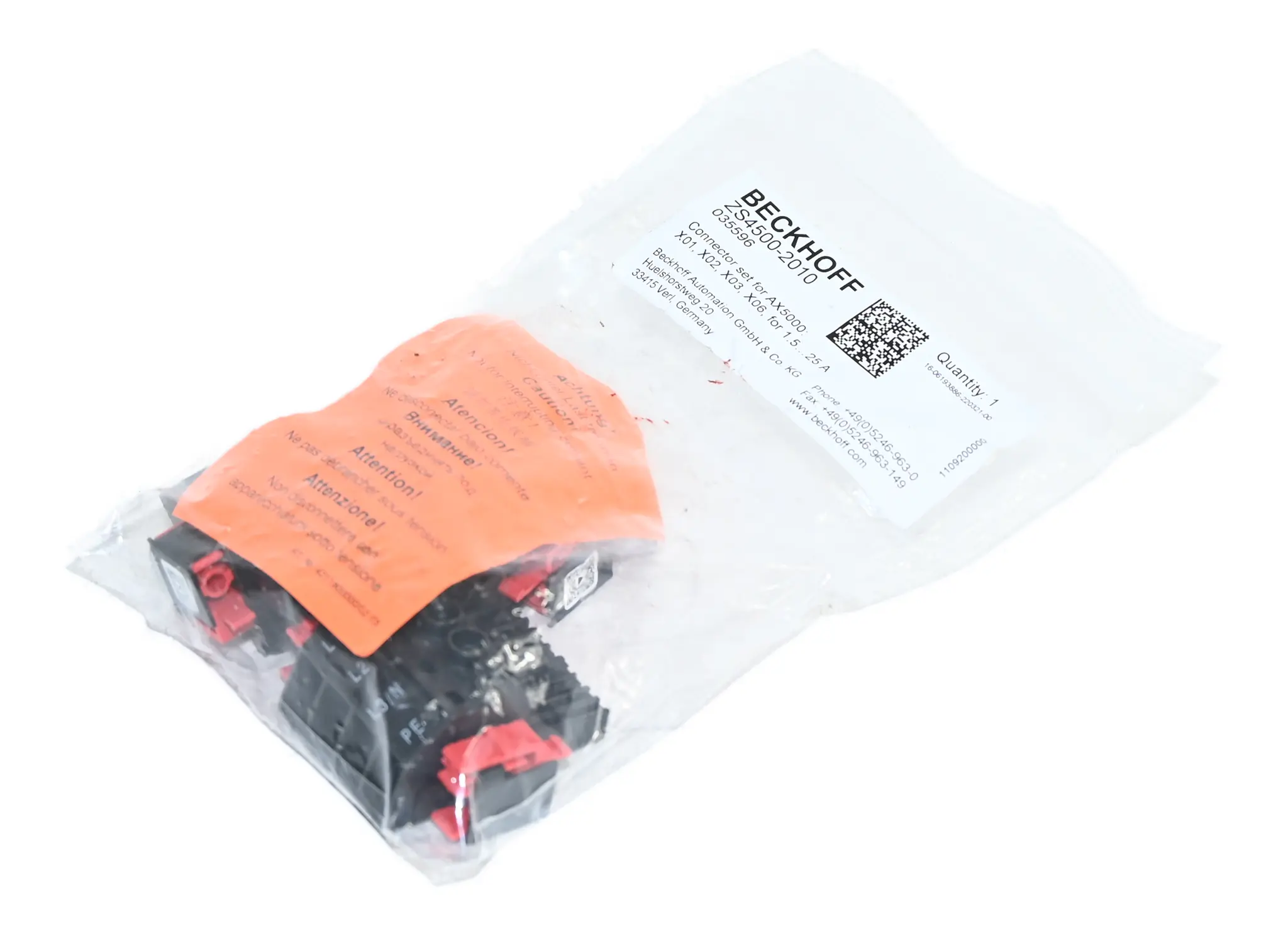 Produktfoto 1 von Beckhoff ZS4500-2010 Frontstecker New open box