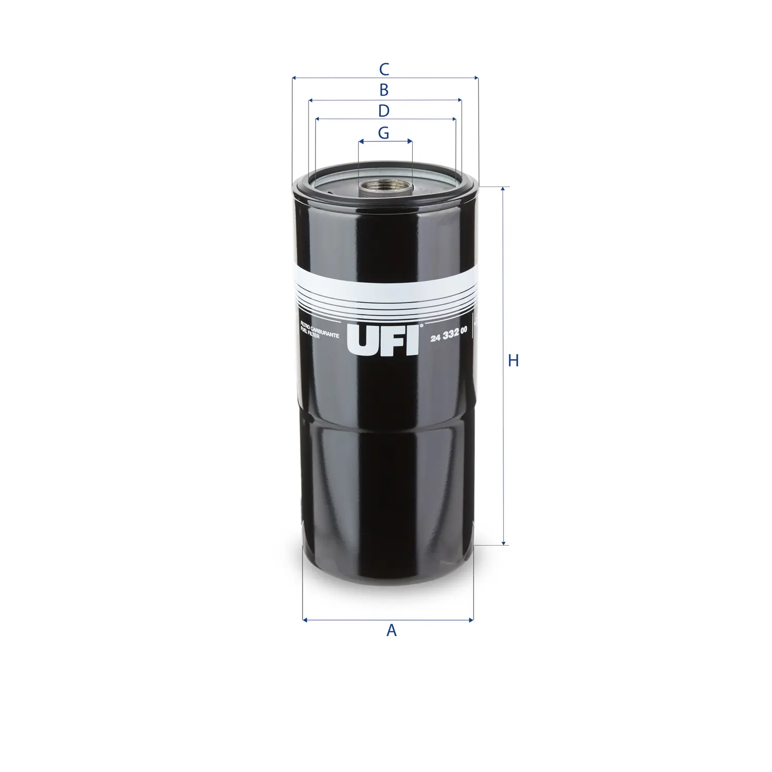 24.332.00 fuel filter spin-on
