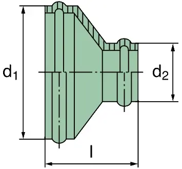 Produktfoto 1 von 39 000 25 461 reducer (sheet metal)