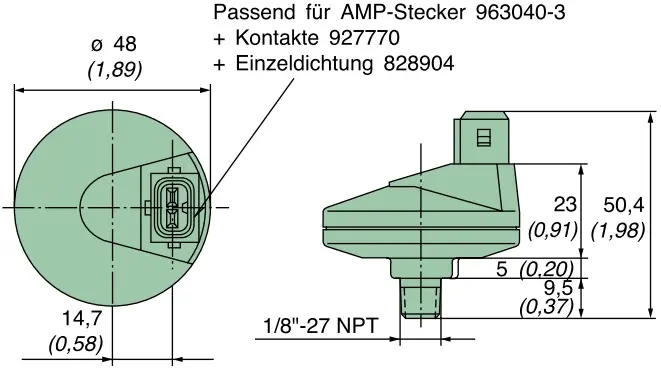 Produktfoto 1 von 39 080 70 862 maintenance switch 80 mbar