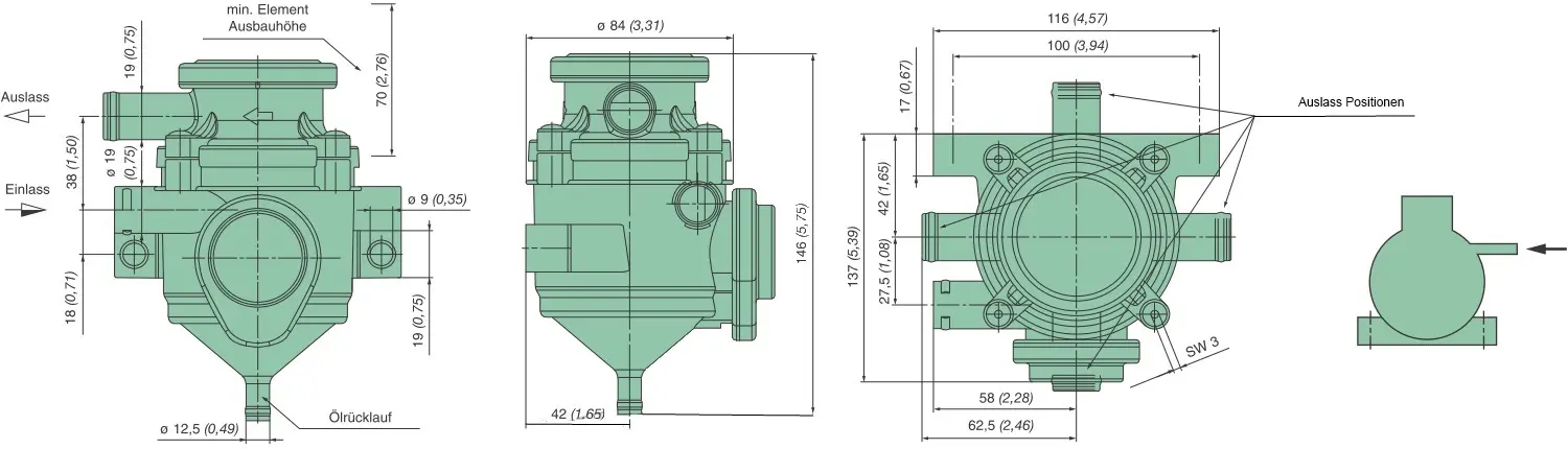Produktfoto 1 von 39 310 70 792 oil separator (ProVent 100)