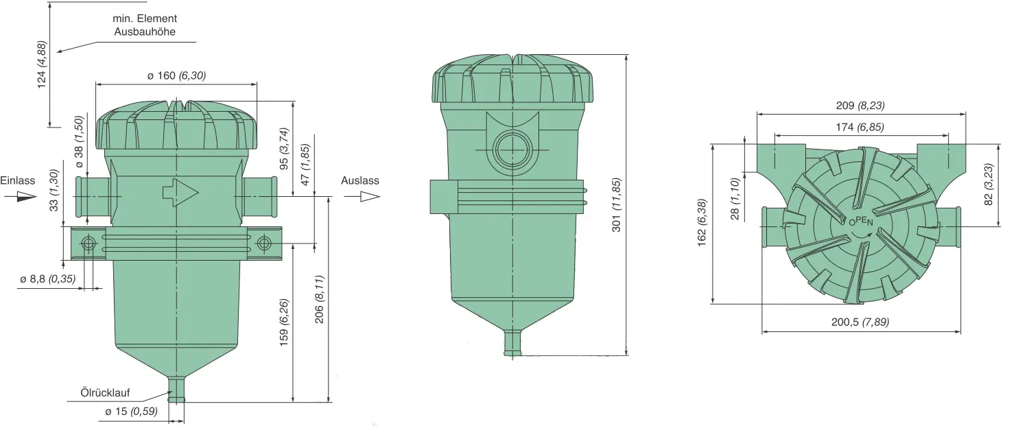 Produktfoto 1 von 39 310 70 700 oil separator (ProVent 400)