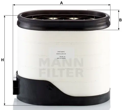 CP 38 001 air filter element (CompacPlus)