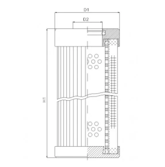 D153T10B hydraulic filter element