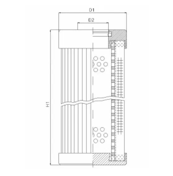 D130G06BV hydraulic filter element