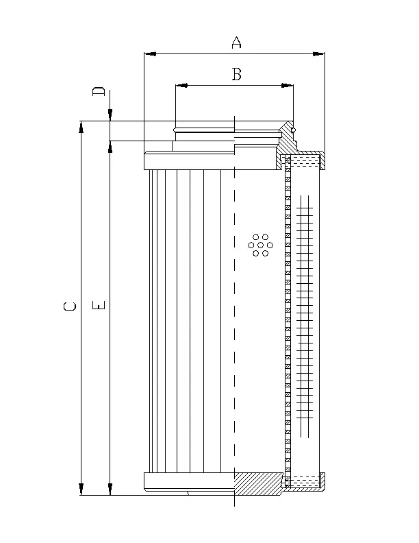 D730G25B hydraulic filter element
