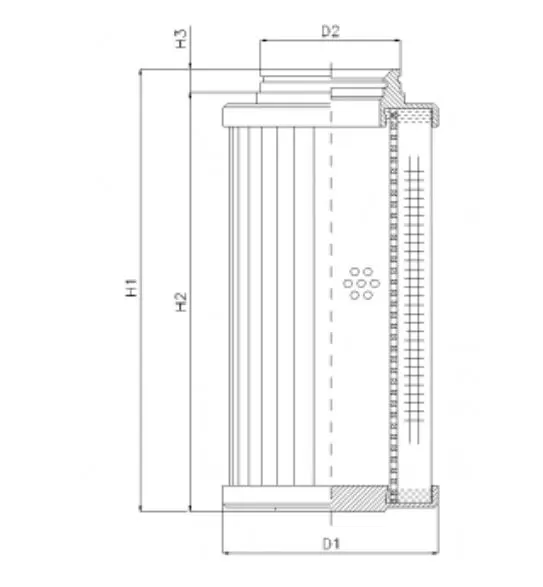 D730G25BV hydraulic filter element