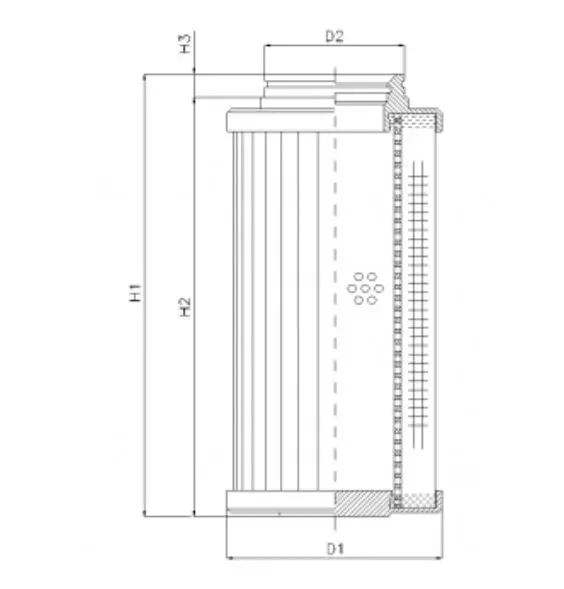D731G10BV hydraulic filter element