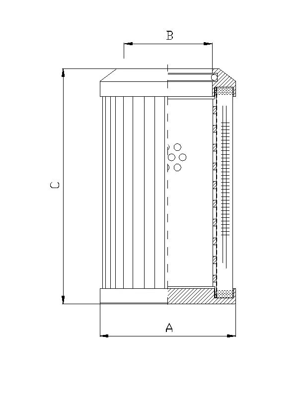 DMD126F10B hydraulic filter element