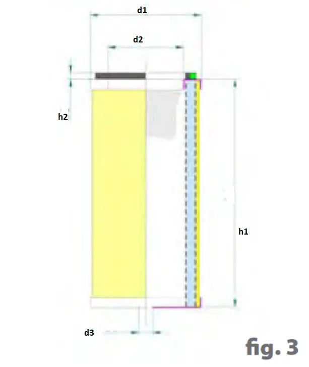 Produktfoto 1 von DA1020 air/oil separator element