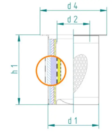 Produktfoto 1 von DB2085 air/oil separator element