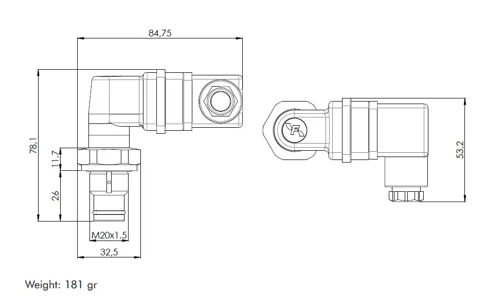Produktfoto 1 von ESLXF5 differential pressure switch 5 bar (el.)