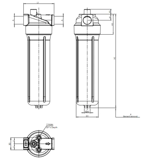 Produktfoto 1 von F050DMD0014G10B3B60000S0 replaced by F050DMD* + Element