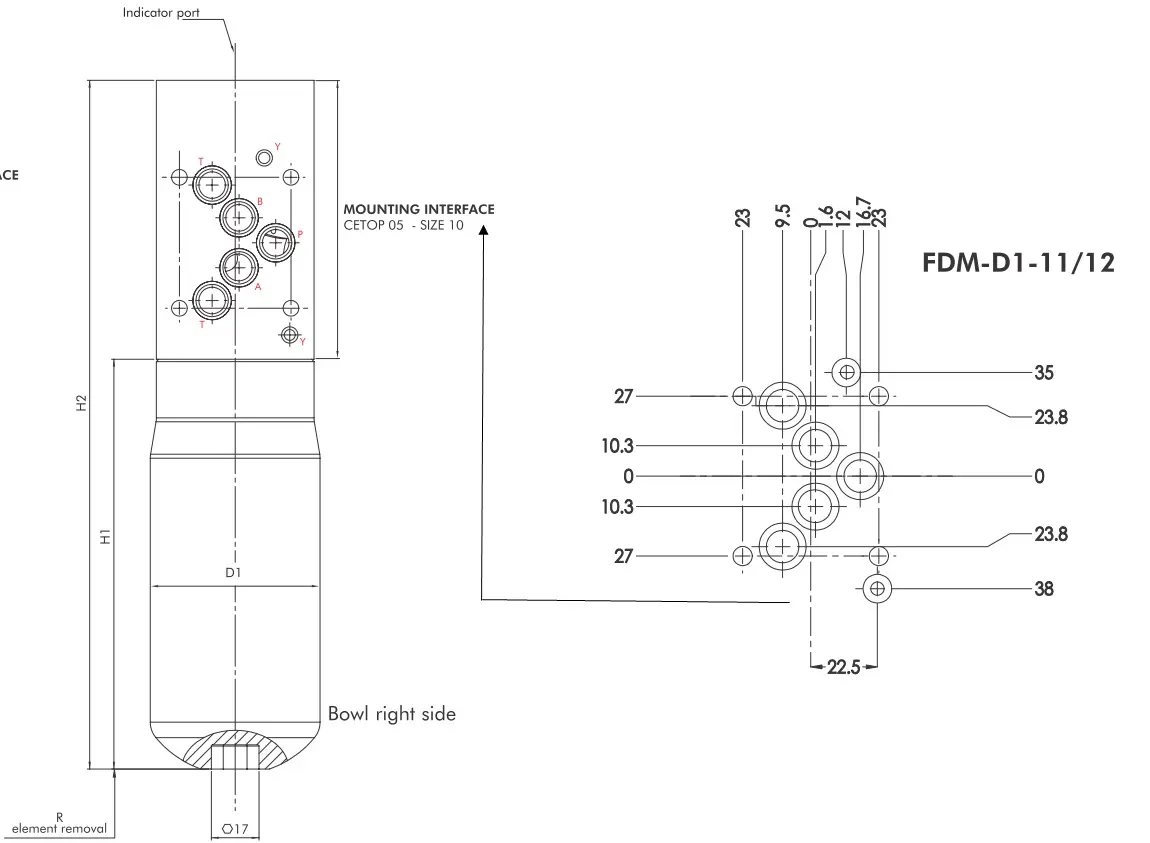 FDMD111G10BBDWVX5 hydraulic pressure filter