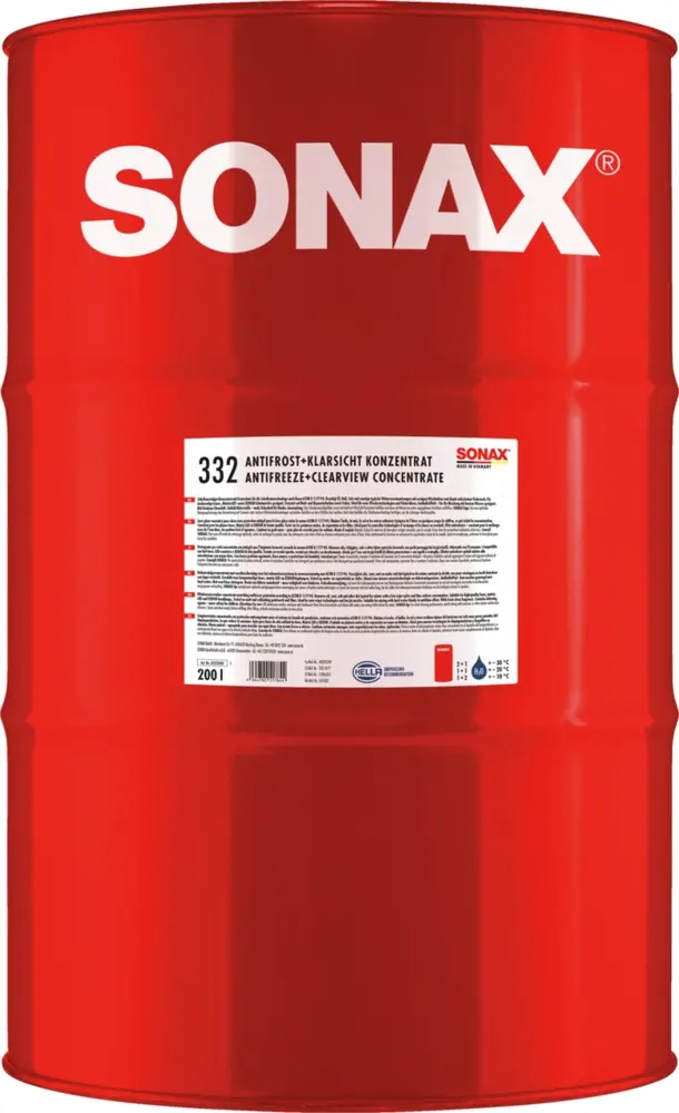 Produktfoto 1 von SONAX AntiFrost+ClearView Concentrate Citrus - 200 L