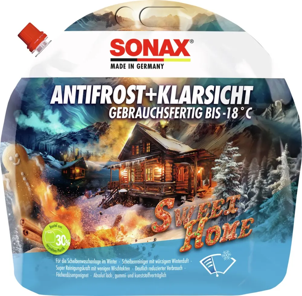 Produktfoto 1 von SONAX Anti-Frost + Clear View down to -18 °C Sweet Home - 3 liters