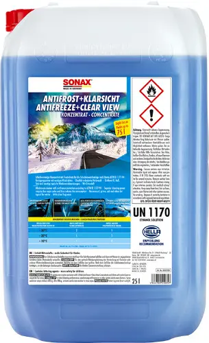 Produktfoto 1 von SONAX AntiFrost+ClearView Concentrate Citrus - 25 L