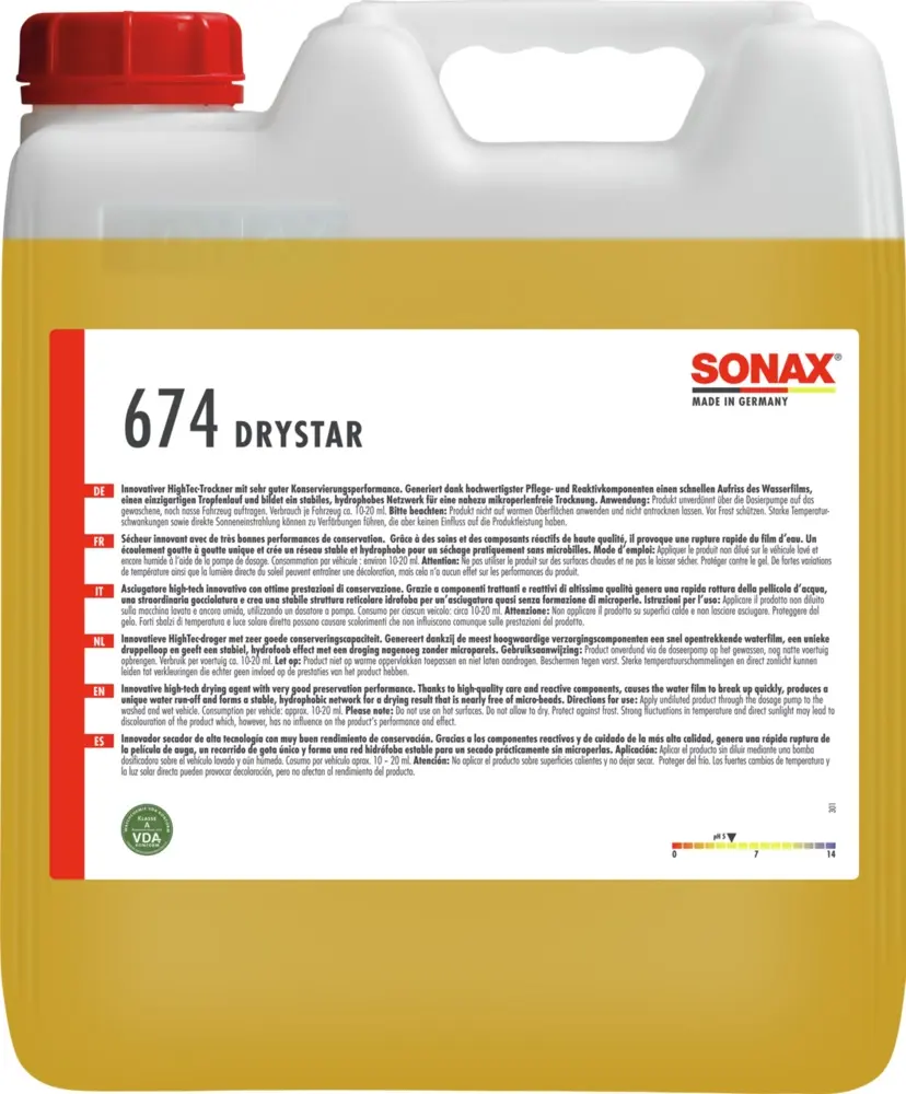 Produktfoto 1 von SONAX DryStar - 10 liters