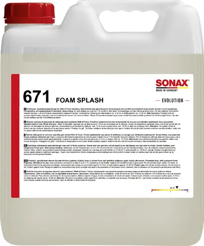 Produktfoto 1 von SONAX Foam Splash EVOLUTION - 10 L
