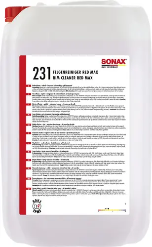 Produktfoto 1 von SONAX Wheel Cleaner Red Max - 25 L