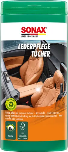 Produktfoto 1 von SONAX Leather Care Wipes Box