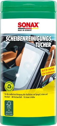 Produktfoto 1 von SONAX Windshield Cleaning Wipes Box
