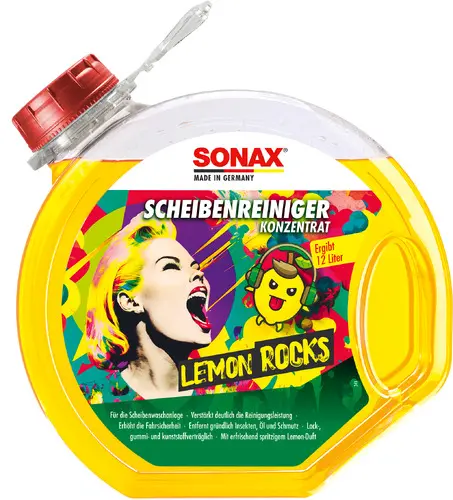 Produktfoto 1 von SONAX Windshield Cleaner Concentrate Lemon Rocks - 3 liters